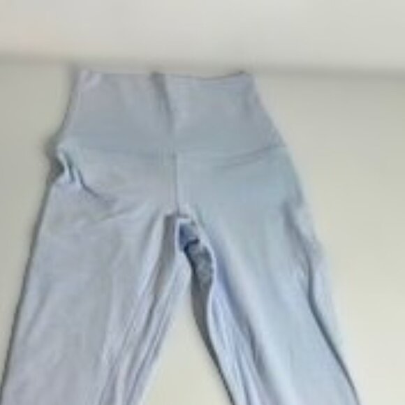 Lululemon Size 0 Powered Blue High-Rise Crop Pants 24” Inseam - Picture 4 of 6